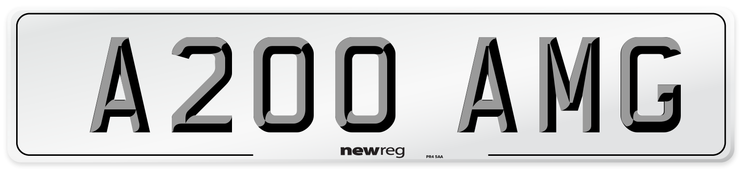A200 AMG Number Plate from New Reg